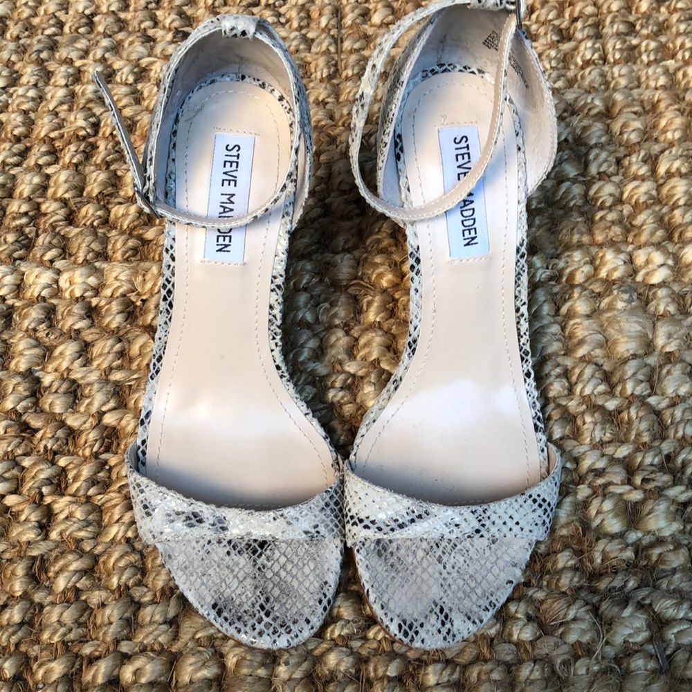 Steve Madden Snake Skin Wedges